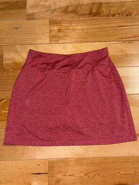 Heathered Red Active Skirt